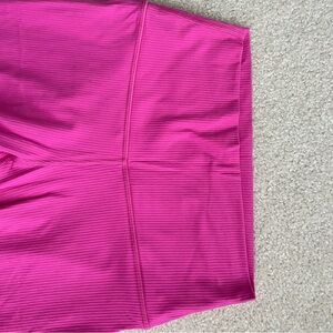 Lululemon Athletica Sonic Pink Ribbed Align Leggings